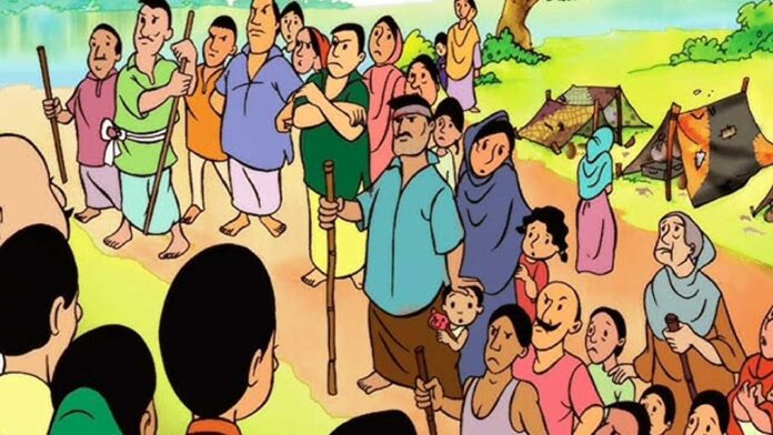 There was a fierce fight between Pradhan and villagers