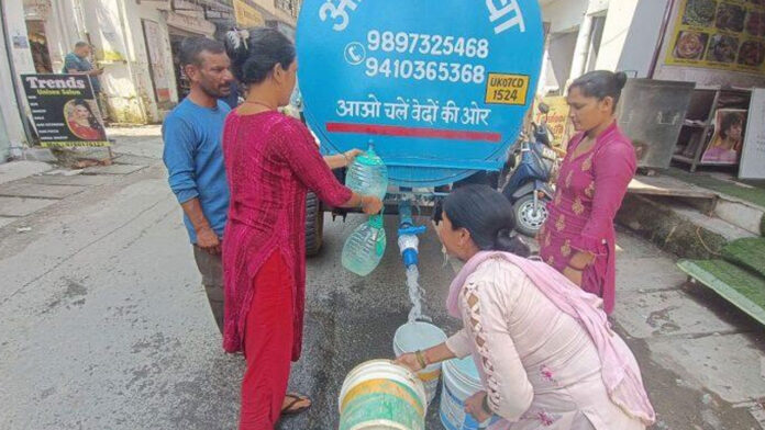 Water People are troubled by water shortage