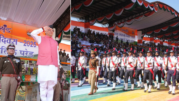 Police force displayed strength and discipline