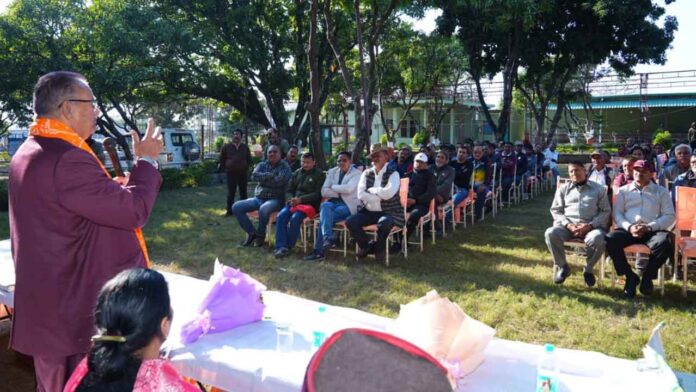 Agriculture Minister Ganesh Joshi interacted with farmers