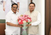 सीएम धामी ने की केन्द्रीय जल शक्ति मंत्री से शिष्टाचार भेंट CM Dhami made a courtesy call on Union Water Power Minister