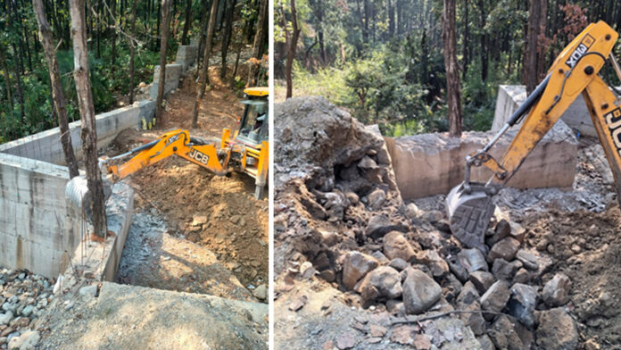 District administration action against encroachment continues