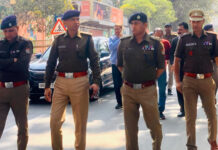 प्रदर्शन व रैलियों के चलते बाधित होने वाले मार्गो का कप्तान प्रमेन्द्र ने किया निरीक्षण SSP Pramendra inspected roads that were blocked due to rallies