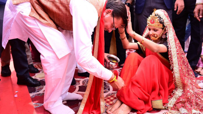 Dhami A young girl is regarded as very embodiment of a Goddess