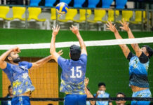 बास्केटबॉल और वॉलीबॉल चैंपियनशिप के लिए मुकाबला शुरू Competition for basketball and volleyball championship begins