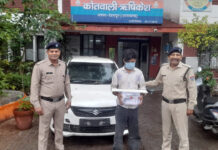 फायरिंग करने वाला वाहन चोर गिरफ्तार Vehicle Thief Who Opened Fire Arrested