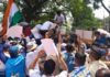 पीआरडी जवानों ने किया मंत्री आवास कूच PRD Personnel March to Minister Residence