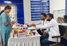 सुभारती ने निःशुल्क कार्डियोलॉजी कैंप आयोजित किया Subharti Organized a Free Cardiology Camp