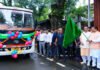 मुख्यमंत्री धामी ने 11 स्वच्छ ईंधन वाहनों को दिखाई हरी झंडी Chief Minister Dhami flagged off 11 clean-fuel vehicles