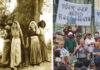 चिपको की धरती पर हरे पेड़ों के कटान का विरोध Protest against felling of green trees on land of Chipko