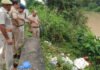 नहर किनारे गला कटा शव मिलने से हड़कंप Panic due to finding throat slit body