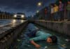 सड़क किनारे नाले में गिरने से युवक की मौत Youth dies after falling into roadside drain