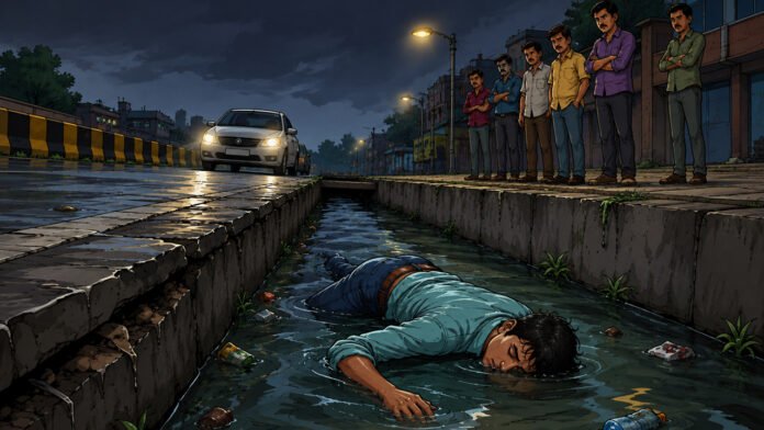 Youth dies after falling into roadside drain