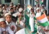 स्कूलों-मदरसों में रही जश्न-ए-आजादी की धूम Celebration of Independence Day in schools and madarsa